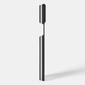 薄い灰色と木炭の五ストライプ色 iPhoneケース (右側面)