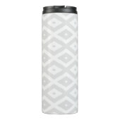 薄い灰色と白のダイヤモンドパターン タンブラー (裏面)