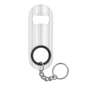 薄い灰色のストライプ キーホルダー栓抜き (裏面)