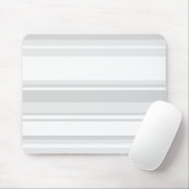 薄い灰色のストライプ マウスパッド (マウス)