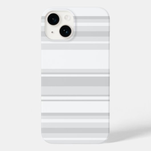 薄い灰色のストライプ Case-Mate iPhoneケース (裏面)