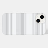 薄い灰色のストライプ Case-Mate iPhoneケース (裏面 (横))