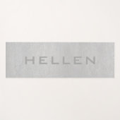 薄い灰色のフェイク革 ヨガマット (正面(横))