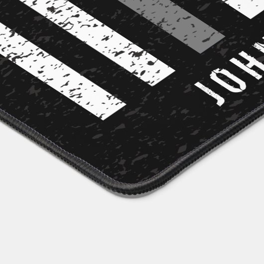 薄い灰色のライン動揺してアメリカ国旗の修正 デスクマット (コーナー)