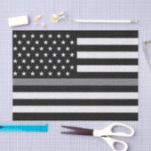 薄い灰色のライン矯正将校フラグ 薄葉紙 (クラフト)