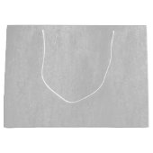 薄い灰色のレザーフェイクテクスチャ ラージペーパーバッグ (正面)