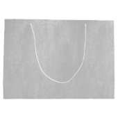 薄い灰色のレザーフェイクテクスチャ ラージペーパーバッグ (裏面)