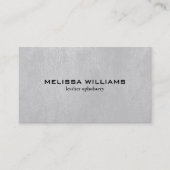薄い灰色のレザーフェイクテクスチャ 名刺 (正面)