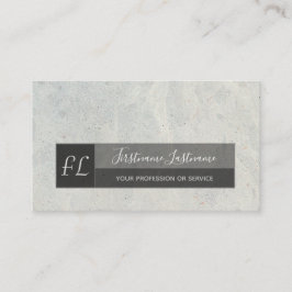 薄い灰色の大理石白い大理石構造モノグラム 名刺