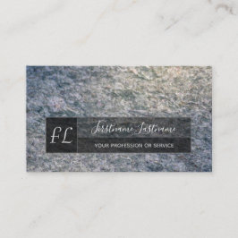 薄い灰色の大理石白い大理石構造モノグラム 名刺