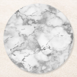 薄い灰色の大理石 ラウンドペーパーコースター