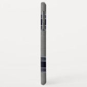 薄い灰色の幾何学的な金属背景 Case-Mate iPhoneケース (裏面/左)