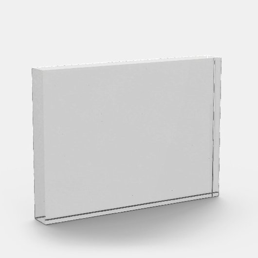 薄い灰色の水平フォトブロックアート フォトブロック (左)