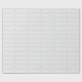 薄い灰色の白い贈りモダン物はっきりした ラッピングペーパー (フラット)