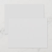 薄い灰色の緑の白い葉書 ポストカード (正面/裏面)