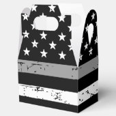 薄い灰色の線のフラグの修正オフィサーパーティー フェイバーボックス (オープン)