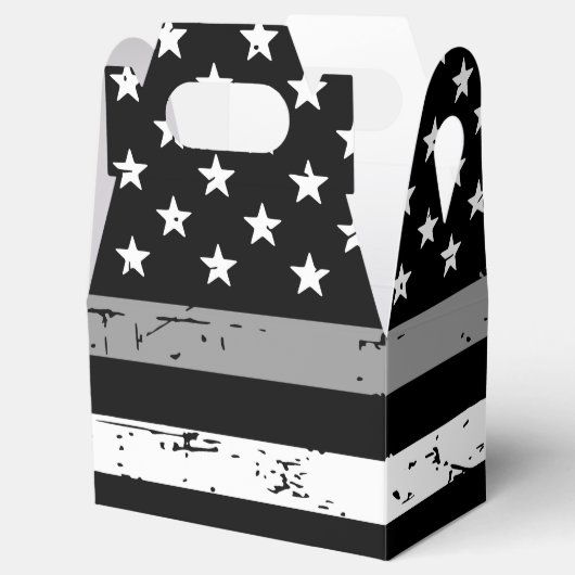 薄い灰色の線のフラグの修正オフィサーパーティー フェイバーボックス (オープン)