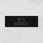 薄い灰色の3本のレンチ。 スキニー名刺 (裏面)