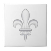 薄い灰色フルーアdelys タイル (正面)