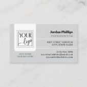 薄い灰色ロゴを片面に追加 名刺 (正面)