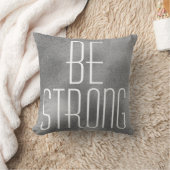 薄い灰色強く感動的な引用文のデザインがあって下さい クッション (ブランケット)