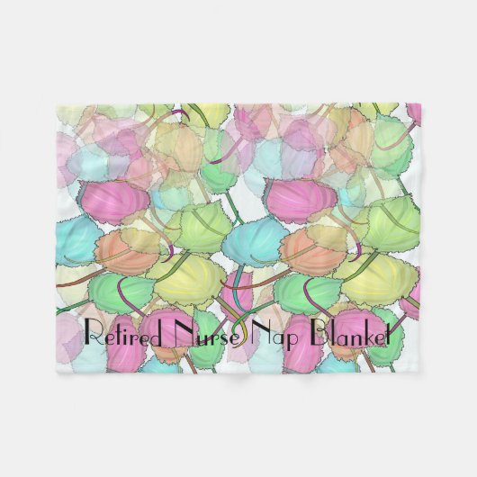 薄い灰色退職したなナースのフリースブランケット フリースブランケット (正面(横))