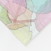 薄い灰色退職したなナースのフリースブランケット フリースブランケット (角)