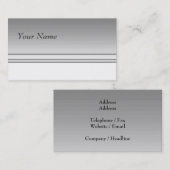薄い灰色。 エレガントな設計 名刺 (正面/裏面)