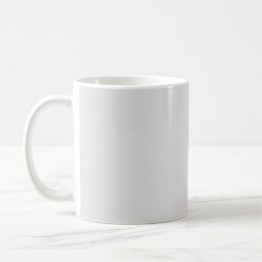 薄い灰色、緑の白いコーヒーマクラシックグ コーヒーマグカップ (左)