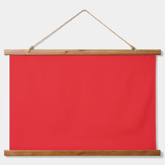 薄い白いクレアで囲まれた赤い縁ど四角形 吊り下げ型タペストリー (正面2)