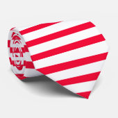 薄い白および深紅の横ストライプのなタイ ネクタイ (ロール)