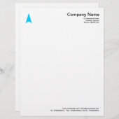 薄い矢印 – スカイブルー レターヘッド (正面/裏面)