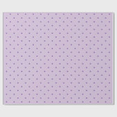 薄い紫の贈り物に小さな紫の水玉 ラッピングペーパー (フラット)