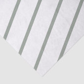 薄い緑と白のストリップ 薄葉紙 (詳細)