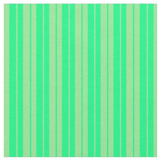 薄い緑と緑の線のパターン ファブリック (クローズアップ)