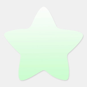 薄い緑のグラデーションジェー澄んドから緑のパステル 星シール