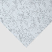 薄い緑のデコパージュにステンシルフラワー 薄葉紙 (詳細)