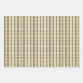 薄い緑のフレッチャー無地の ラッピングペーパーシート (正面)