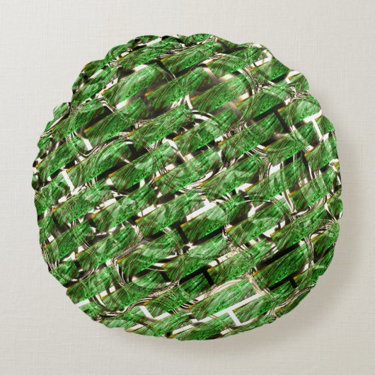 薄い緑の壁効果と白っぽい泡？ ラウンドクッション (正面)