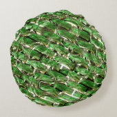 薄い緑の壁効果と白っぽい泡？ ラウンドクッション (裏面)