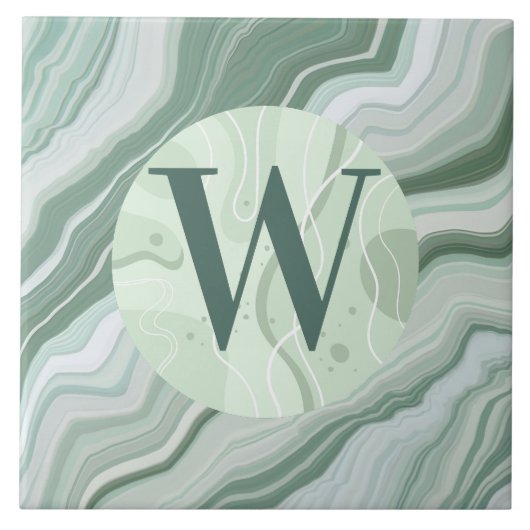 薄い緑の大理石タイル タイル (正面)