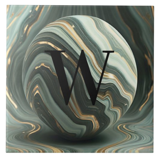 薄い緑の大理石タイル タイル (正面)