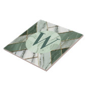 薄い緑の大理石タイル タイル (側面)