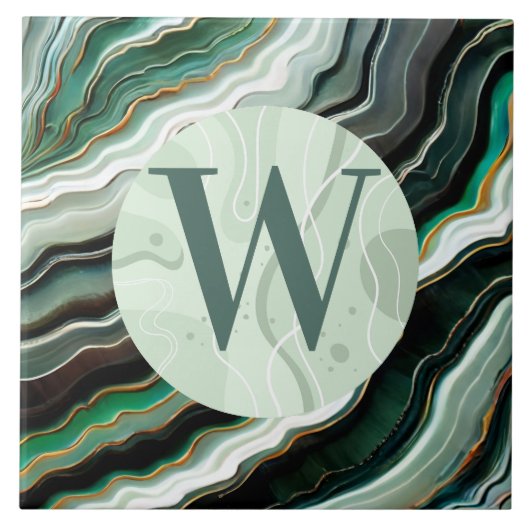 薄い緑の大理石タイル タイル (正面)