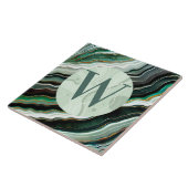 薄い緑の大理石タイル タイル (側面)