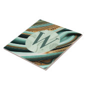 薄い緑の大理石タイル タイル (側面)