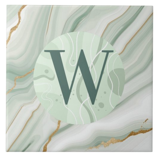 薄い緑の大理石タイル タイル (正面)