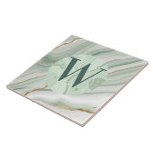 薄い緑の大理石タイル タイル (側面)