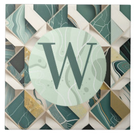 薄い緑の大理石タイル タイル