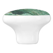 薄い緑の大理石パターン セラミックノブ (側面)